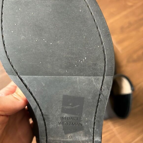 Stuart weitzman sadie Leather Moto booties round toe - Picture 7 of 7